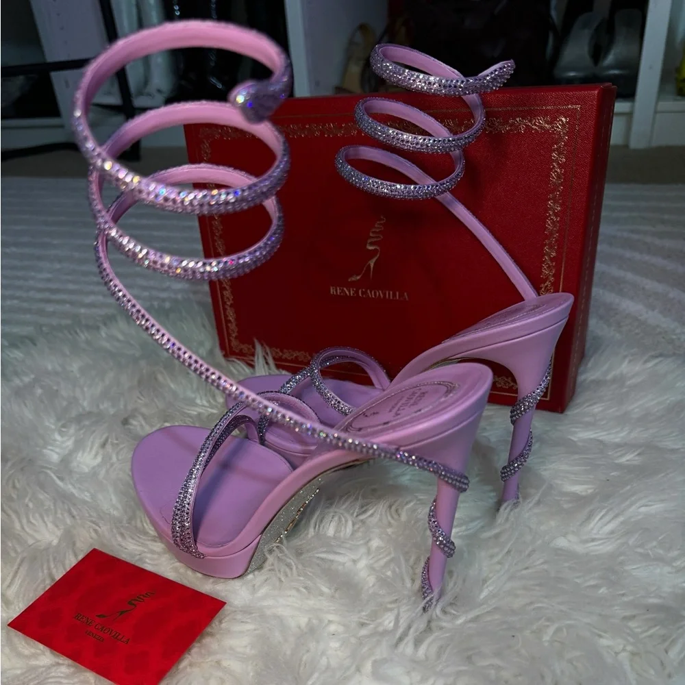 Rene Caovilla - Margot Mauve platform sandal 120
Size : EU 41.5 / US 10 - Picture 1 of 6
